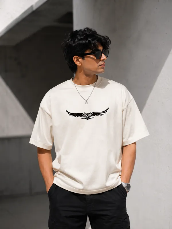 The_Night_Watcher_Oversized_Tee_in_Off-White_–_Urban_Men's_Back_Print_Graphic_T-Shirt