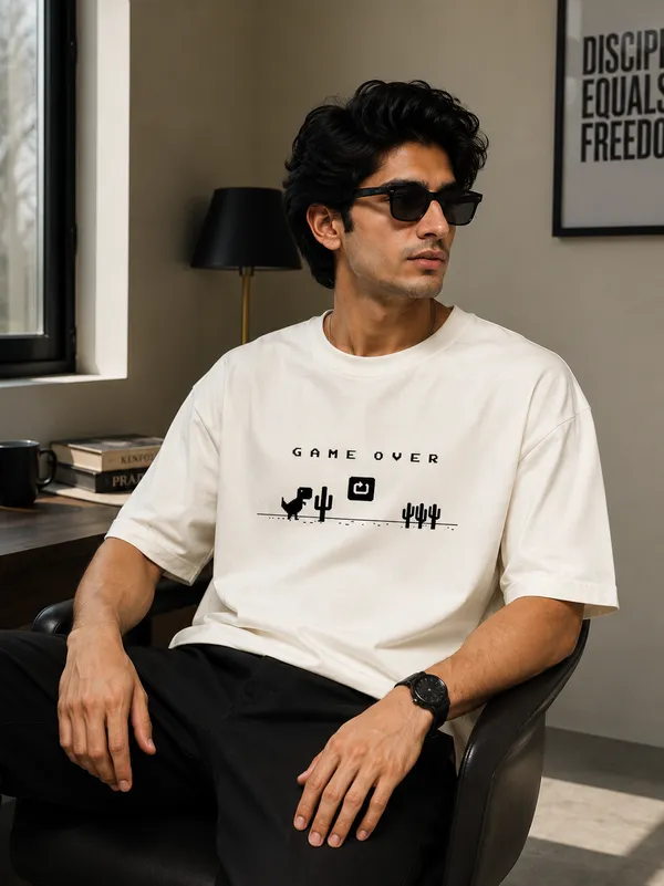 The_Offline_Dino_Oversized_Tee_in_Off-White_–_Retro_Gaming_Graphic_T-Shirt