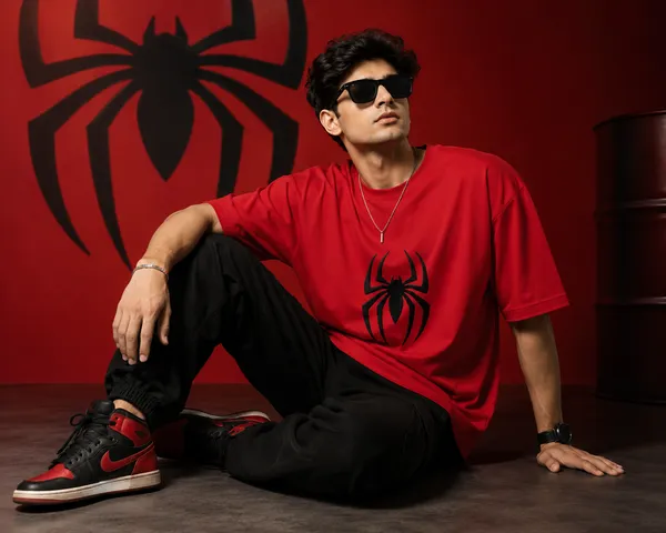 The_Spider_Emblem_Oversized_Tee_in_Red