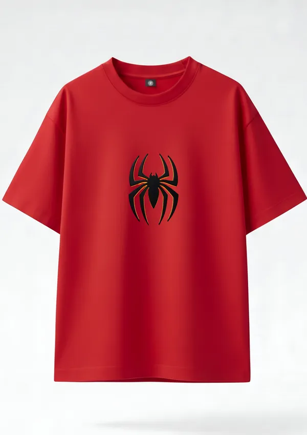 The_Spider_Emblem_Oversized_Tee_in_Red