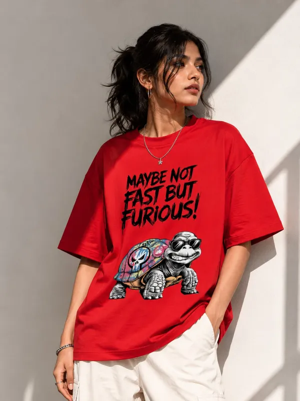Tortoise_Quoted_Graphic_Print_Oversized_Round_Neck_T_shirt