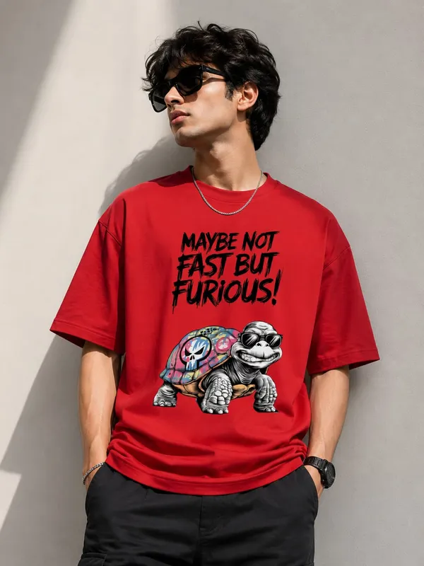 Tortoise_Quoted_Graphic_Print_Oversized_Round_Neck_T_shirt