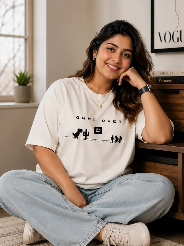 Women's_Off-White_"Game_Over"_Dino_Oversized_T-Shirt_-_Retro_Pixel_Graphic_Tee