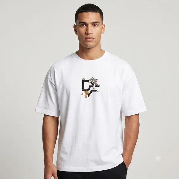 DF-_White_Terry_Cotton_Relaxed_Fit_Tom_And_Jerry_Graphic_T-Shirt_For_Men