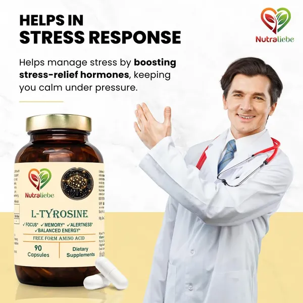 L_Tyrosine_500Mg_Free_Form_Amino_Acid_Non_Gmo_90_Capsules