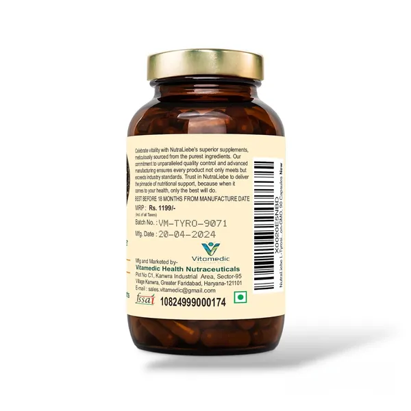 L_Tyrosine_500Mg_Free_Form_Amino_Acid_Non_Gmo_90_Capsules