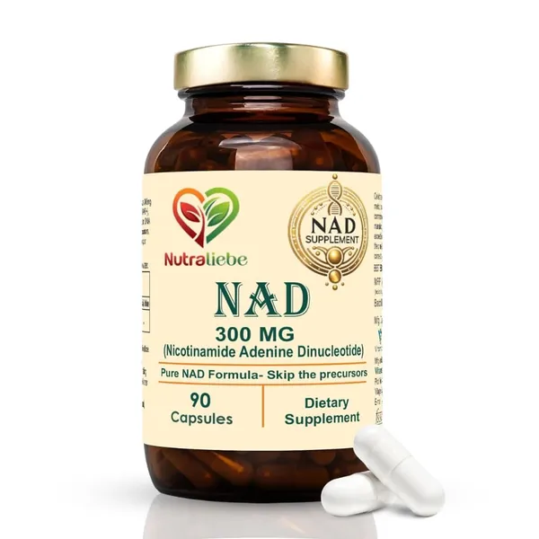 Nad_Nicotinamide_Adenine_Dinucleotide_Pure_300Mg_Cellular_Energy_And_Repair_Formula_90_Capsules