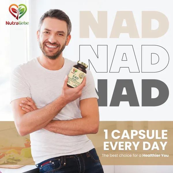 Nad_Nicotinamide_Adenine_Dinucleotide_Pure_300Mg_Cellular_Energy_And_Repair_Formula_90_Capsules