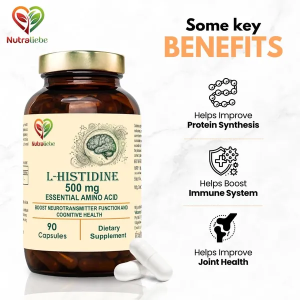 L_Histidine_500Mg_Essential_Amino_Acid_90_Capsules_For_Protein_Synthesis_And_Tissue_Repair