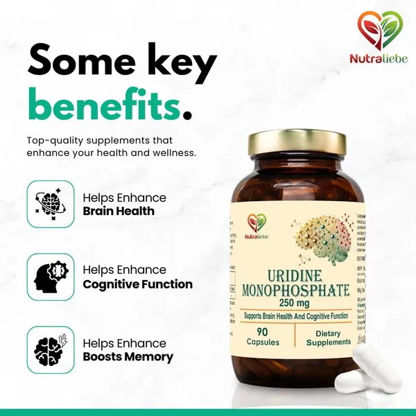 Uridine_Monophosphate_250Mg_90_Capsules_Dietary_Supplement_Supports_General_Health_Wellness_Non_Gmo_Gluten_Free
