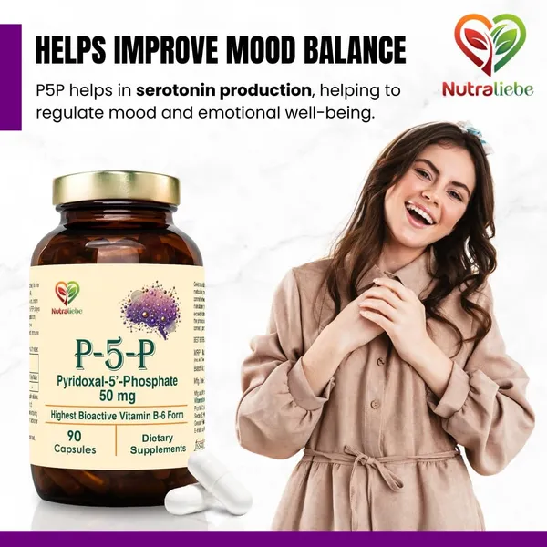 P5P_Pyridoxal_5_Phosphate_Active_Vitamin_B6_For_Energy_Brain_Function_And_Nervous_System_Support_90_Capsules
