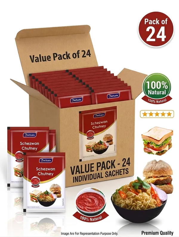 Aactuala_Schezwan_Churtney_Sauces_(30G_Each)_-_Pack_Of_24_(720_G)