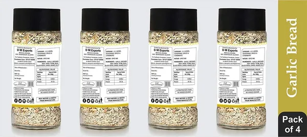 Aactuala_Garlic_Bread_Seasoning_|_Seasonings_Herbs_&_Spices_|_(40G_Each)_-_Pack_Of_4_(160_G)