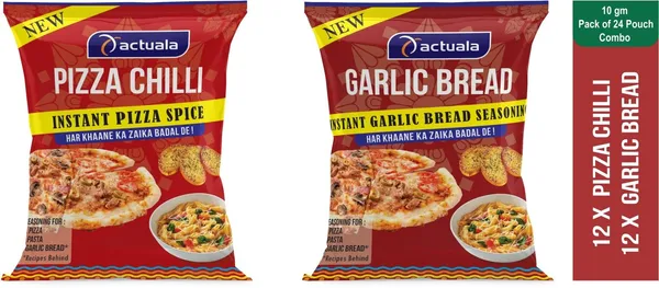 Aactuala_Pizza_Chilli_Flakes_|_Garlic_Bread_Seasoning_(10G_Each)_-_Pack_Of_24_(240_G)