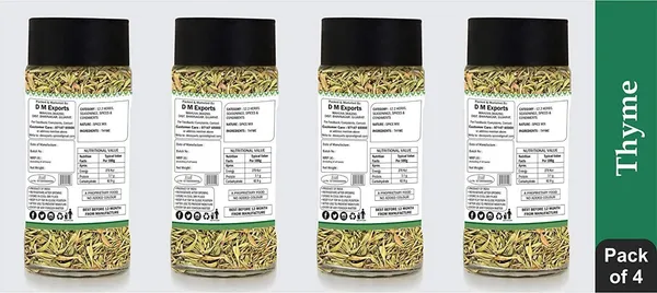 Aactuala_Thyme_Herbs_Seasoning_|_Seasonings_Herbs_&_Spices_|_(40G_Each)_-_Pack_Of_4_(160_G)