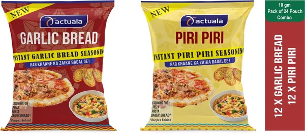 Aactuala_Garlic_Bread_Seasoning_|_Piri_Piri_Seasoning_(10G_Each)_-_Pack_Of_24_(240_G)