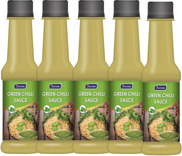 Aactuala_Pack_Of_5_(200G_Each)_Green_Chilli_Sauces_(5_X_200_G)