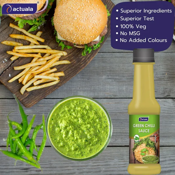 Aactuala_Pack_Of_5_(200G_Each)_Green_Chilli_Sauces_(5_X_200_G)