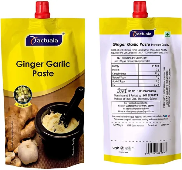 Aactuala_Pack_Of_12_(80G_Each)_Ginger_Garlic_Paste_Sauces_(12_X_80_G)