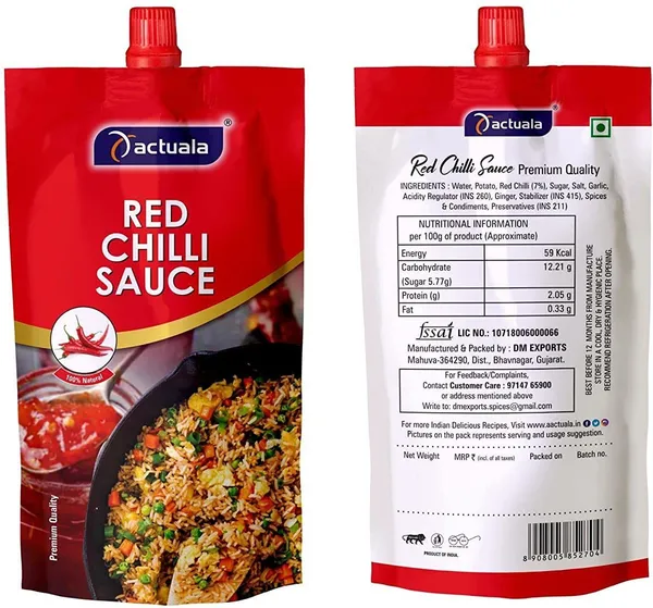 Aactuala_Pack_Of_12_(80G_Each)_Red_Chilli_Sauces_(12_X_80_G)