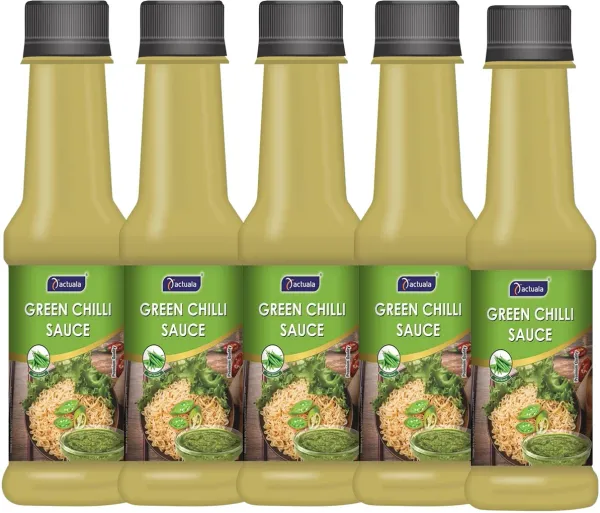 Aactuala_Pack_Of_5_(200G_Each)_Green_Chilli_Sauces_(5_X_200_G)