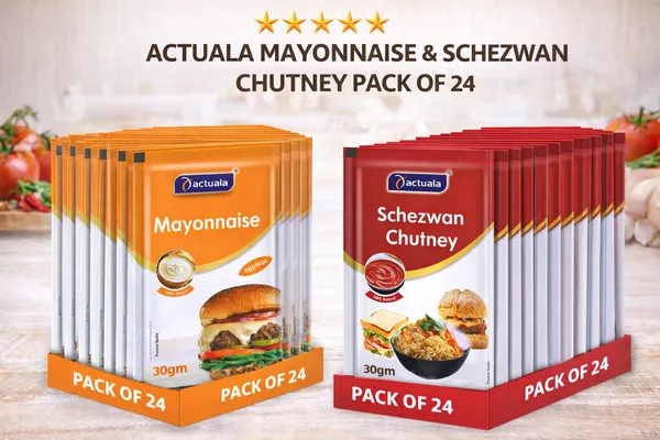 Aactuala_Premium_Mayonnaise_|_Schezwan_Churtney_(30G_Each)_-_Pack_Of_24_(720_G)