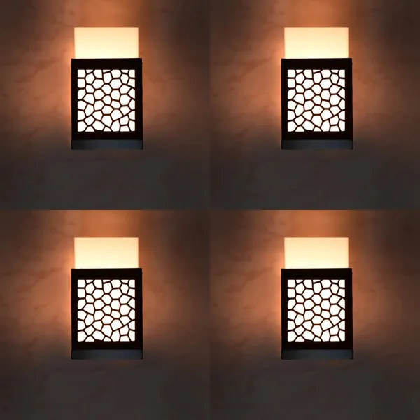 Giftwala_Uplight_Wall_Lamp_Without_Bulb(Pack_Of_4)