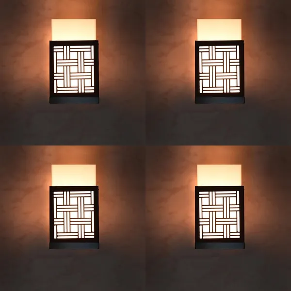 Giftwala_Uplight_Wall_Lamp_Without_Bulb(Pack_Of_4)