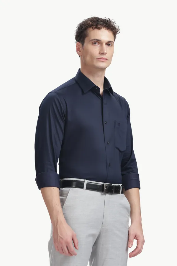 Solid_Milano_Fit_Stretchable_Formal_Shirt_For_Men