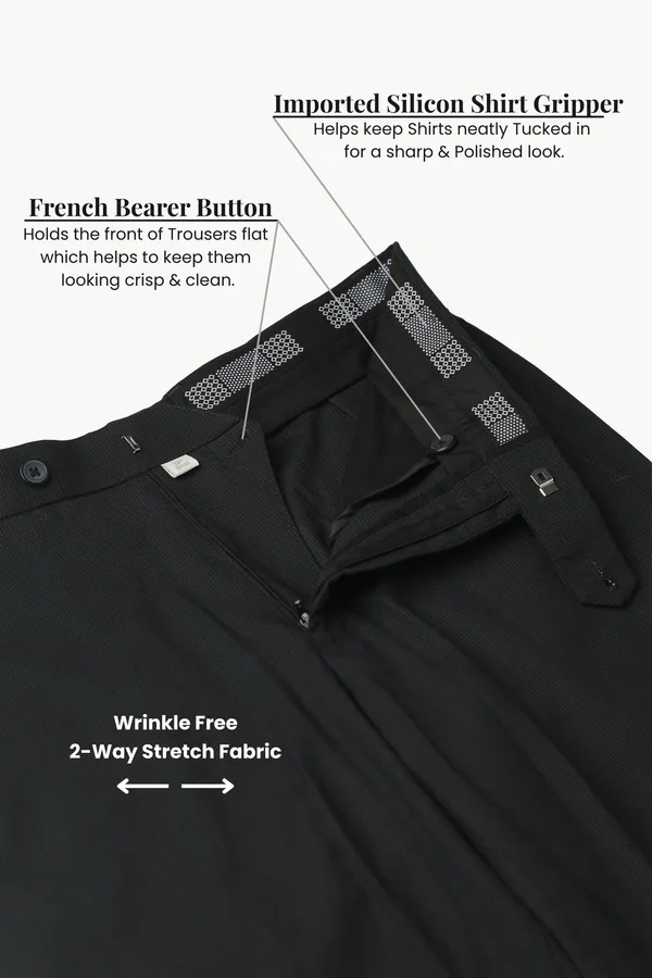 Fine_Mini_Check_Wrinkle_Free_2-Way_Stretch_Modern_Fit_Formal_Trousers_For_Men