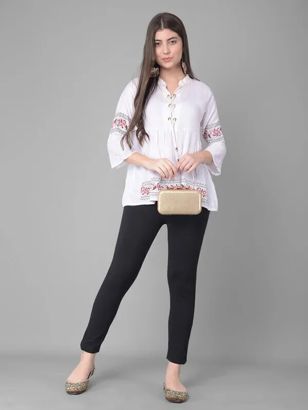 Women's_Black_Ankle-Pure_100%_Cotton_Kurti_Pant