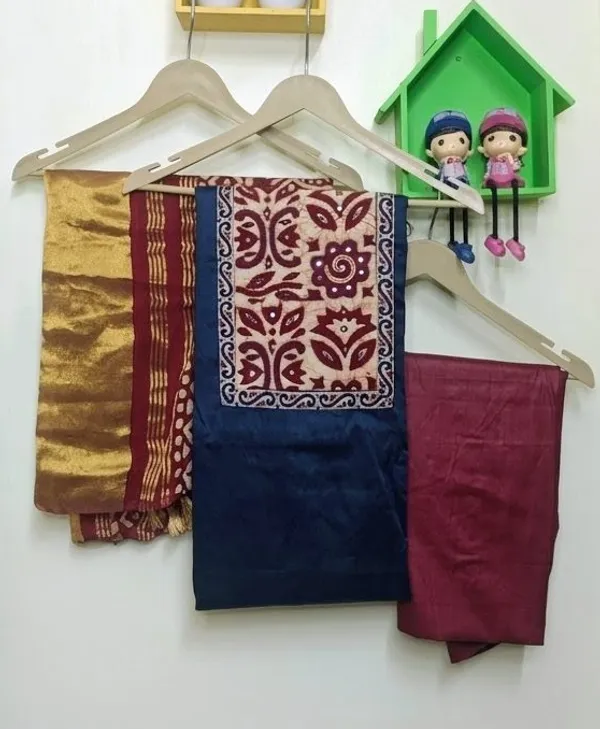 Unstitched_Suit_-_Pure_100%_Cotton_Suit_With_Heavy_Dupatta_And_Rayon_Pant
