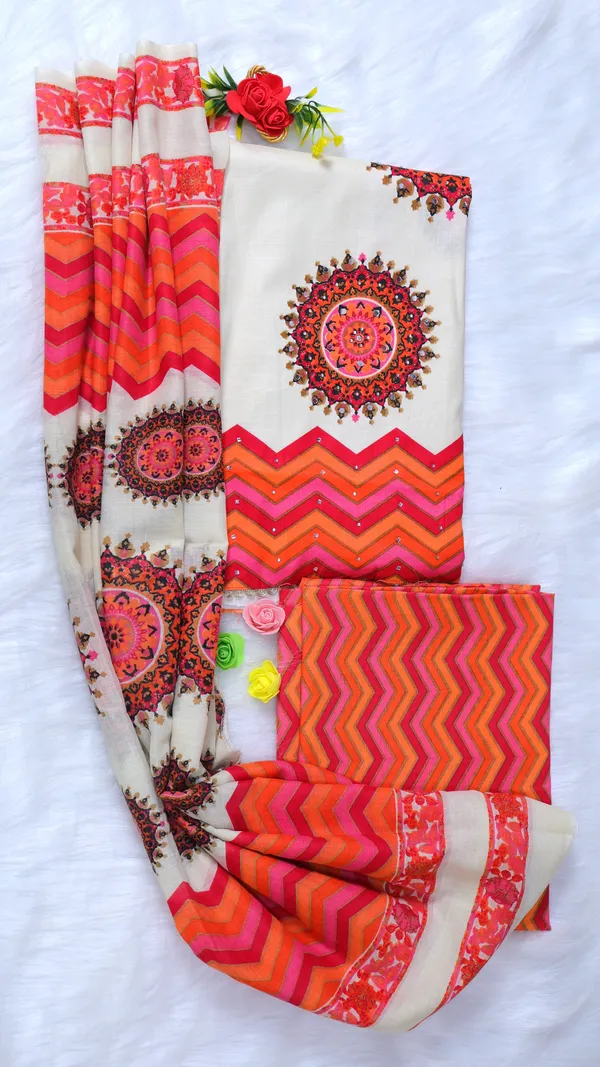 Unstitched_Suit_-_Pure_100%_Cotton_Suit_With_Dupatta_And_Pant
