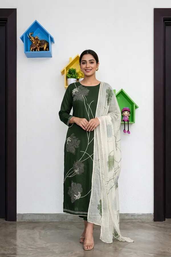 Unstitched_Suit_-_Pure_100%_Cotton_Suit_With_Chiffon_Dupatta