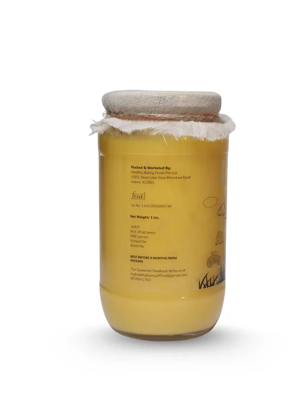 My_Healthy_Bunny_A2_Gir_Cow_Ghee_-_Made_From_Curd_(Pack_Of_1_Litre)