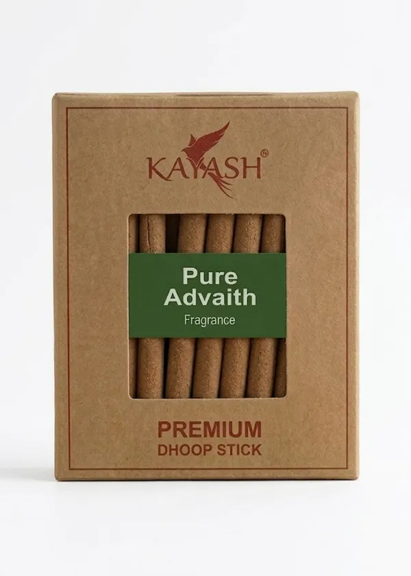 Pure_Advait_Premium_Dhoop_Sticks_With_Free_Stand_Bamboo_Less_Charcoal_Free_Low_Smoke_Incense_Spiritual_Blend_For_Positivity_Balance_Ideal_For_Pooja_Meditation_100_Gram