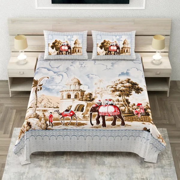 Elephant_Sky_Blue_Pure_Cotton_King_Size_Bedsheet_With_2_Pillow_Covers