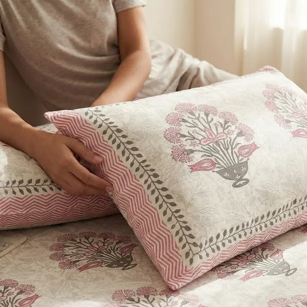 Pink_Guldasta_Pure_Cotton_King_Size_Bedsheet_With_2_Pillow_Covers