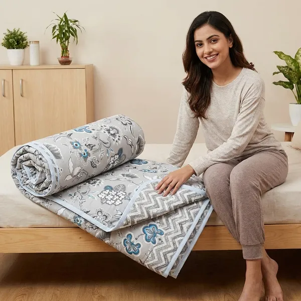 Floral_Grey_Pure_Cotton_Reversible_Printed_3_Layered_Dohar_For_AC_Rooms
