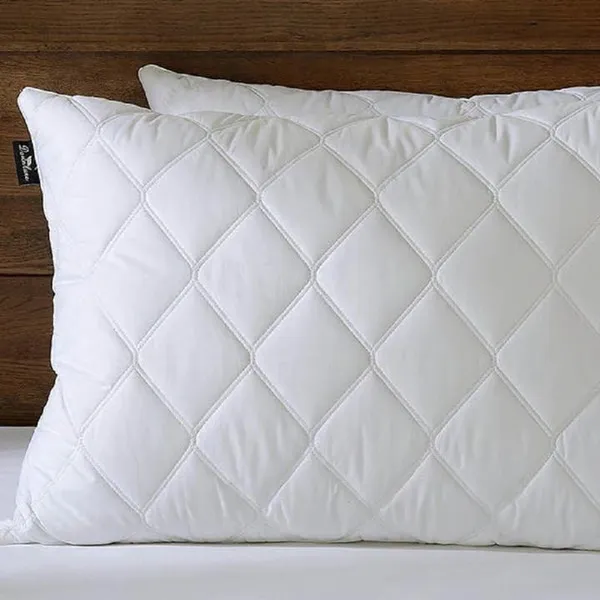 Down_Alternative_Luxury_Quilted_Pillows_Set_Of_2_|_100%_Organic_Cotton_Fabric_With_Premium_Cloud_Microfiber_Filling_|_17X27_Inches_(Moon_White)