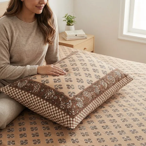 Jaipuri_Brown_Booti_Pure_Cotton_King_Size_Bedsheet_With_2_Pillow_Covers