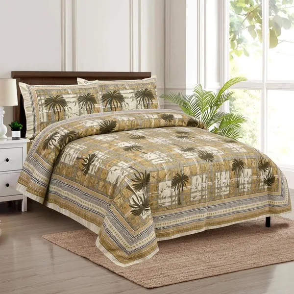 Green_Tree_Pure_Cotton_King_Size_Bedsheet_With_2_Pillow_Covers