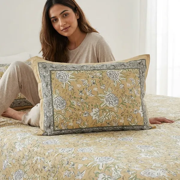 Brown_Pure_Cotton_King_Size_Bedsheet_With_2_Pillow_Covers