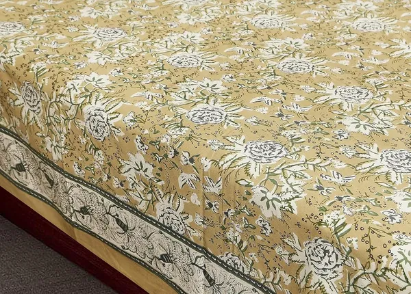 Brown_Pure_Cotton_King_Size_Bedsheet_With_2_Pillow_Covers
