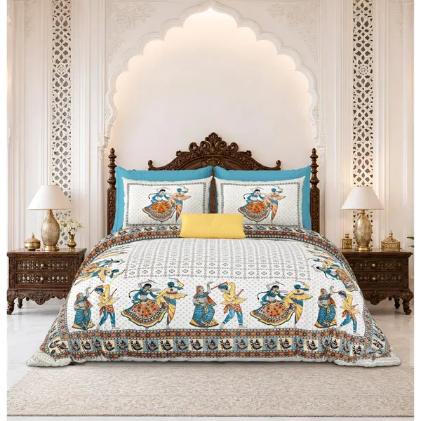 Garba_Pure_Cotton_King_Size_Bedsheet_With_2_Pillow_Covers