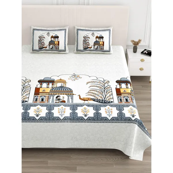 Jaipur_Darbar_Pure_Cotton_King_Size_Bedsheet_With_2_Pillow_Covers