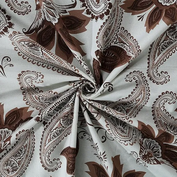 Paisley_Brown_Pure_Cotton_King_Size_Bedsheet_With_2_Pillow_Covers