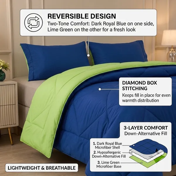 Comforter_200_GSM_Peach_Finish_Microfiber_Reversible_Tone_For_All_Seasons_(Navy_Blue_&_Green)