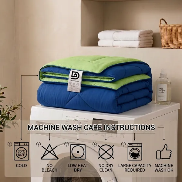 Comforter_200_GSM_Peach_Finish_Microfiber_Reversible_Tone_For_All_Seasons_(Navy_Blue_&_Green)