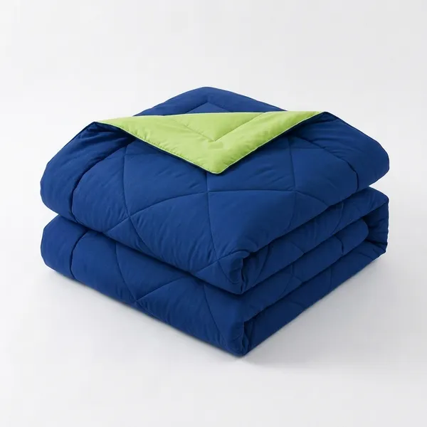 Comforter_200_GSM_Peach_Finish_Microfiber_Reversible_Tone_For_All_Seasons_(Navy_Blue_&_Green)